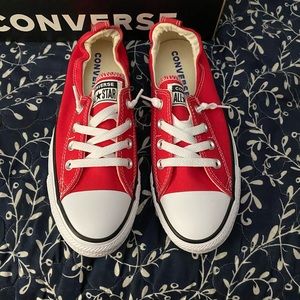 Brand new in box low-top Red Converse